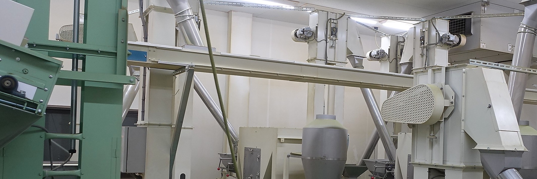Japanese tea processing equipment at a tea facility in Ujitawara, Kyoto